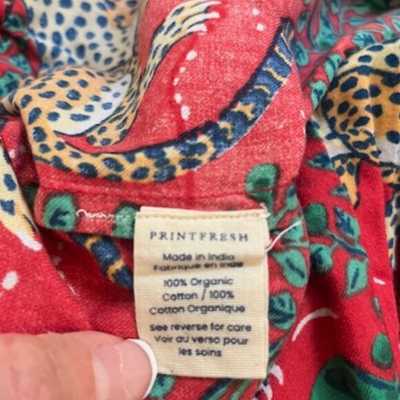 Printfresh Holly Jolly Bagheera Lightweight Flannel PJ pants Ruby Medium  NWT - Picture 5 of 10